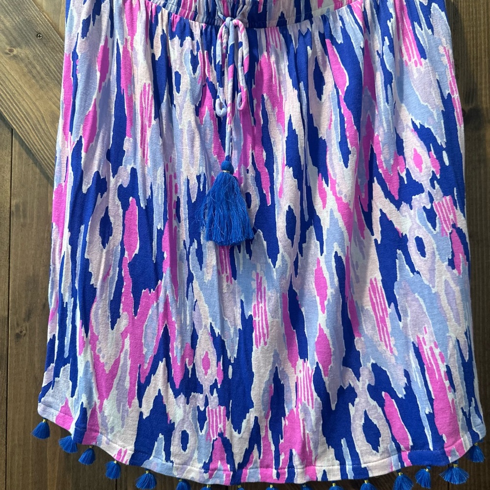 Lilly Pulitzer Blue and Pink Patterned Top